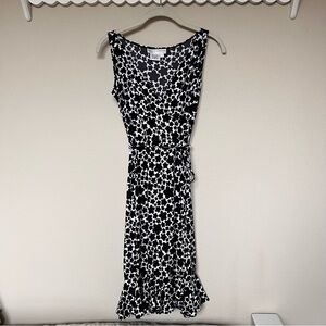 Maggy London Black and White Floral  Dress